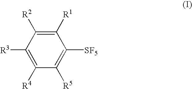 Methods for producing fluorinated phenylsulfur pentafluorides