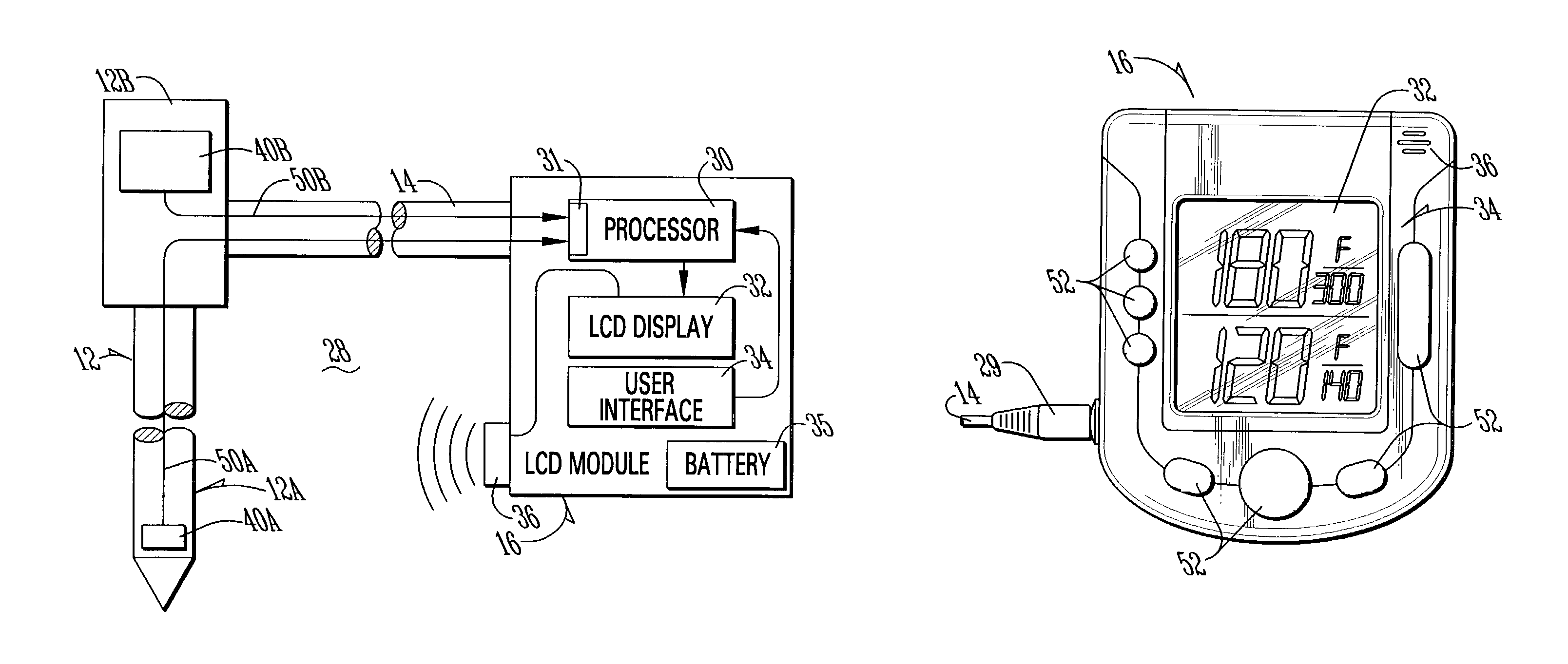 Dual thermometer system