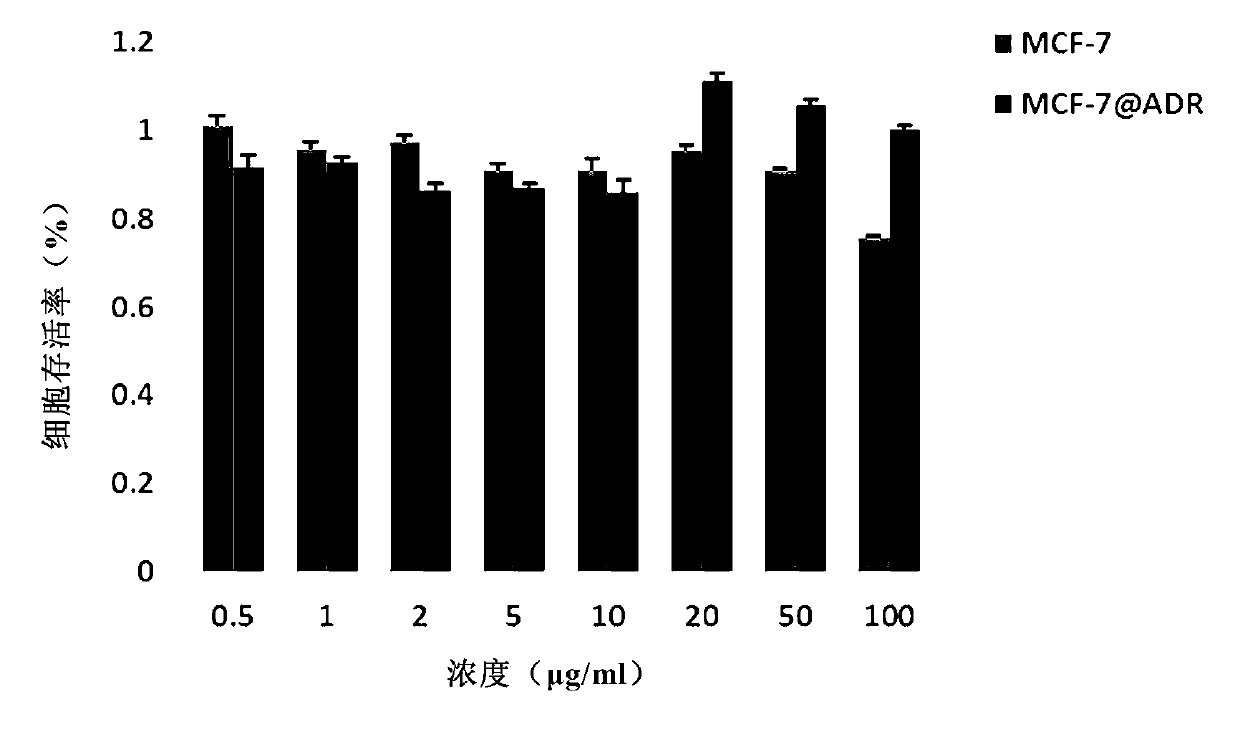 A kind of doxorubicin nanoparticle with controllable particle size and preparation method thereof