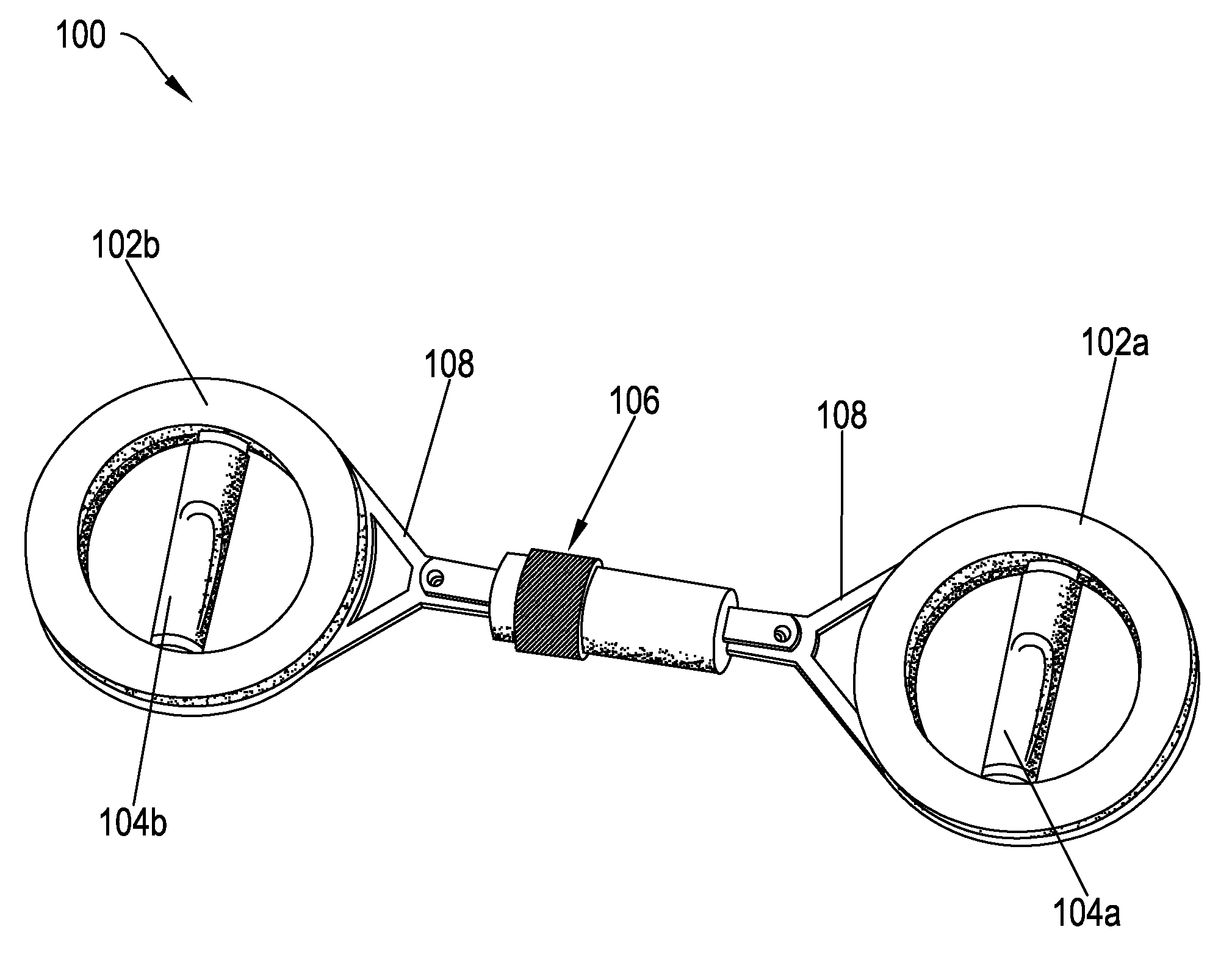 Variable resistance fitness chamber for rotational torque