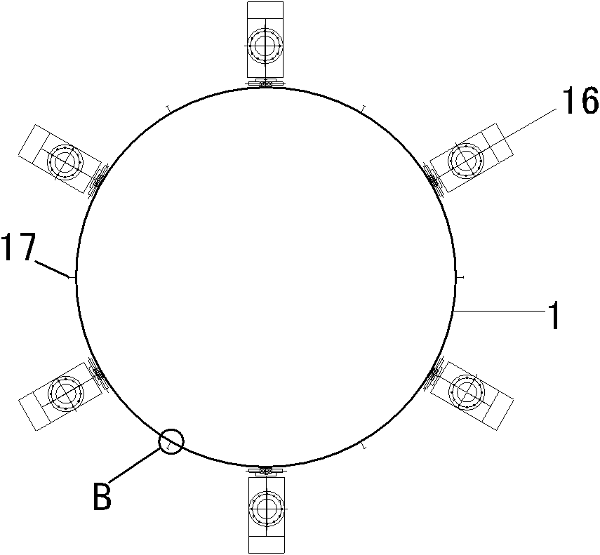 Large submerged arc furnace combined self-baking electrode device capable of removing housing and use method thereof