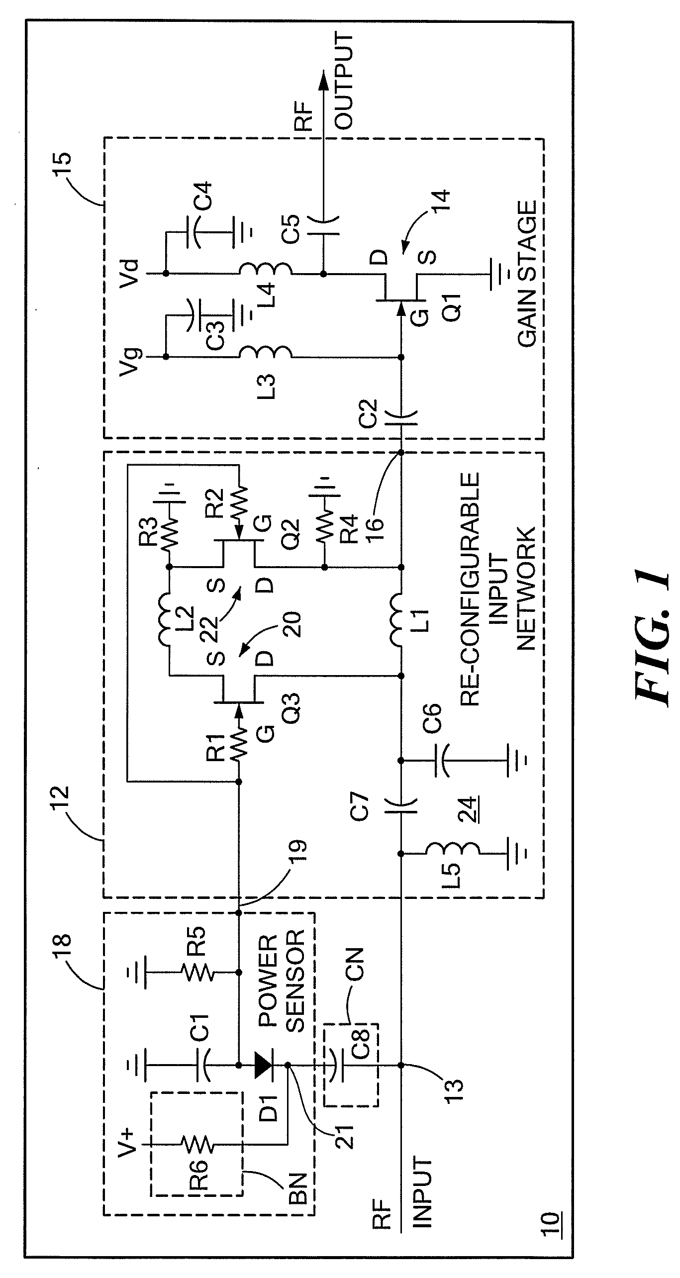 Method for designing input circuitry for transistor power amplifier