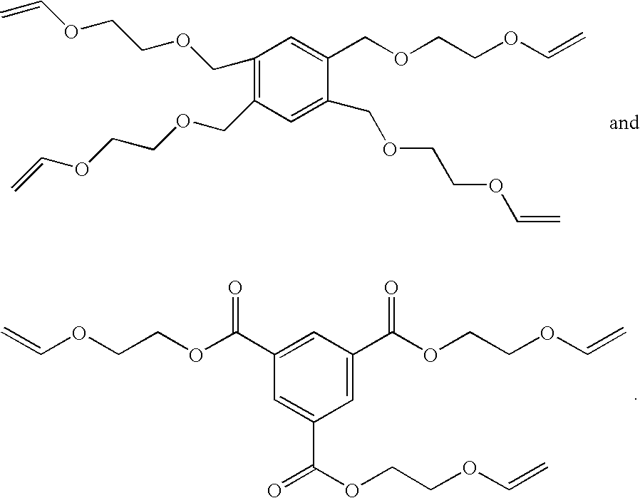 Anti-reflective coatings using vinyl ether crosslinkers