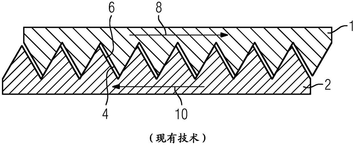 Component, provided with a thread