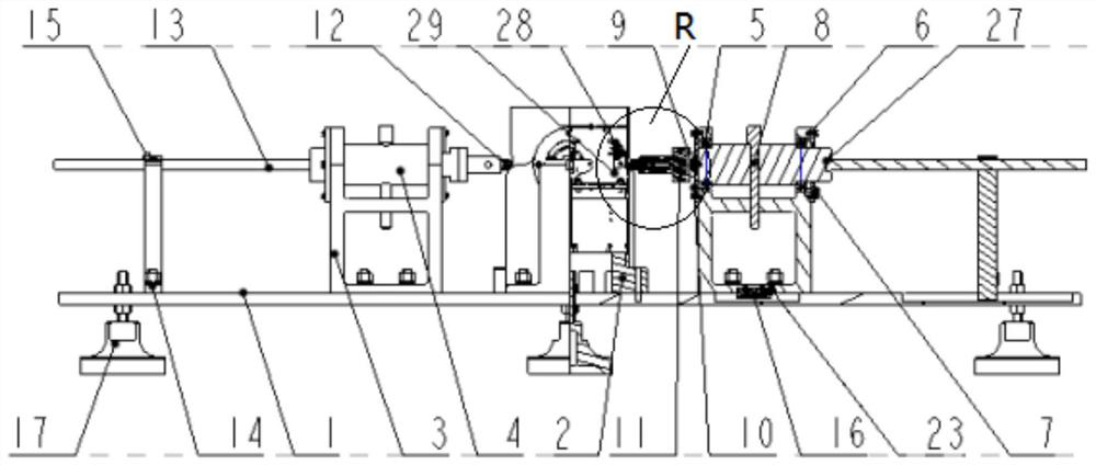 Composite device for zero correction and on-load test of guided missile steering engine