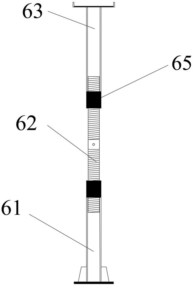 Convenient post-cast strip supporting device and construction method thereof