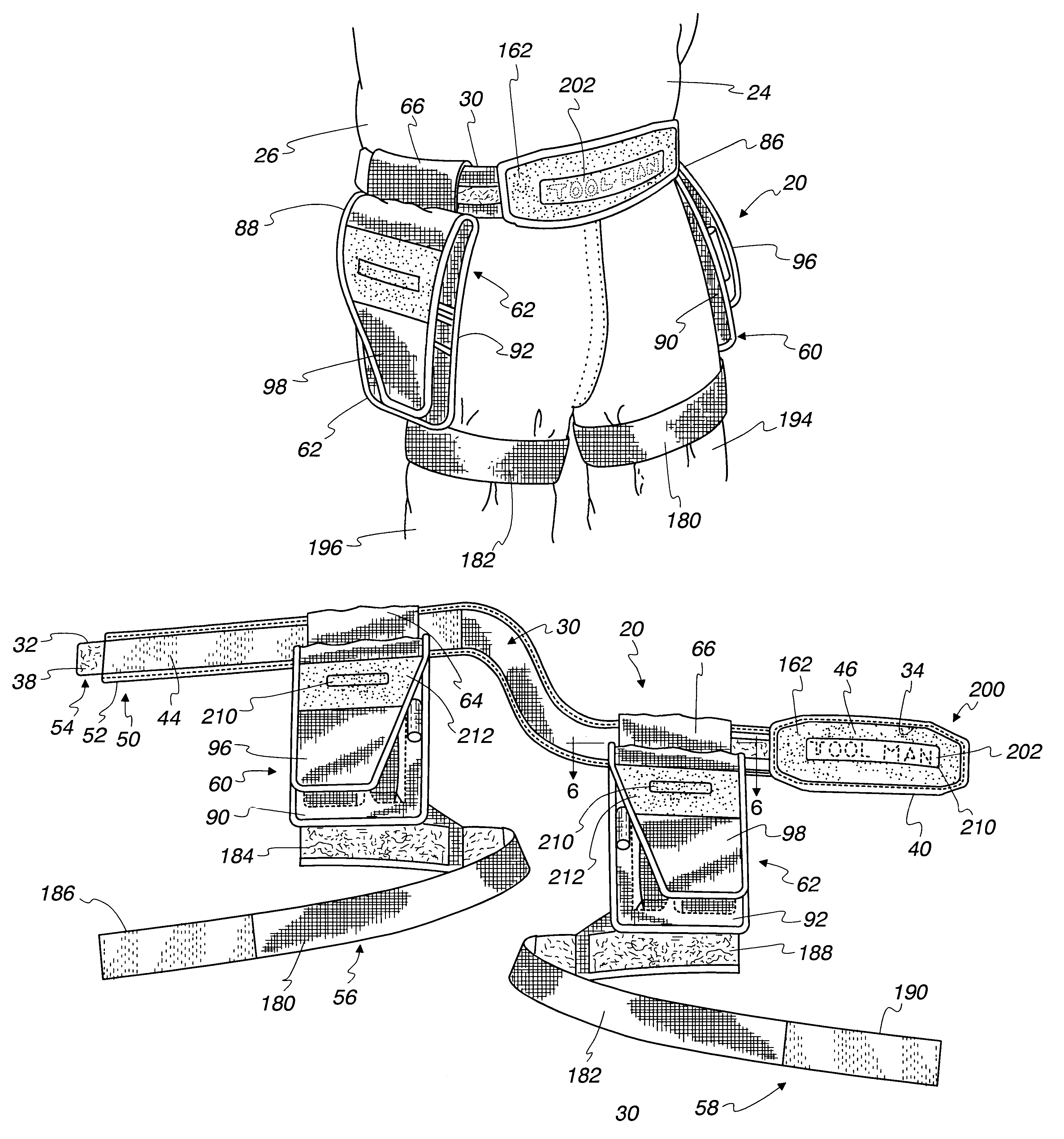 Belt assembly for storage and inventory of tools