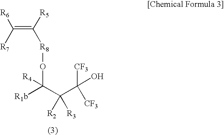 Fluorine-Containing Cyclic Compound, Fluorine-Containing Polymer Compound, Resist Material Using Same and Method for Forming Pattern