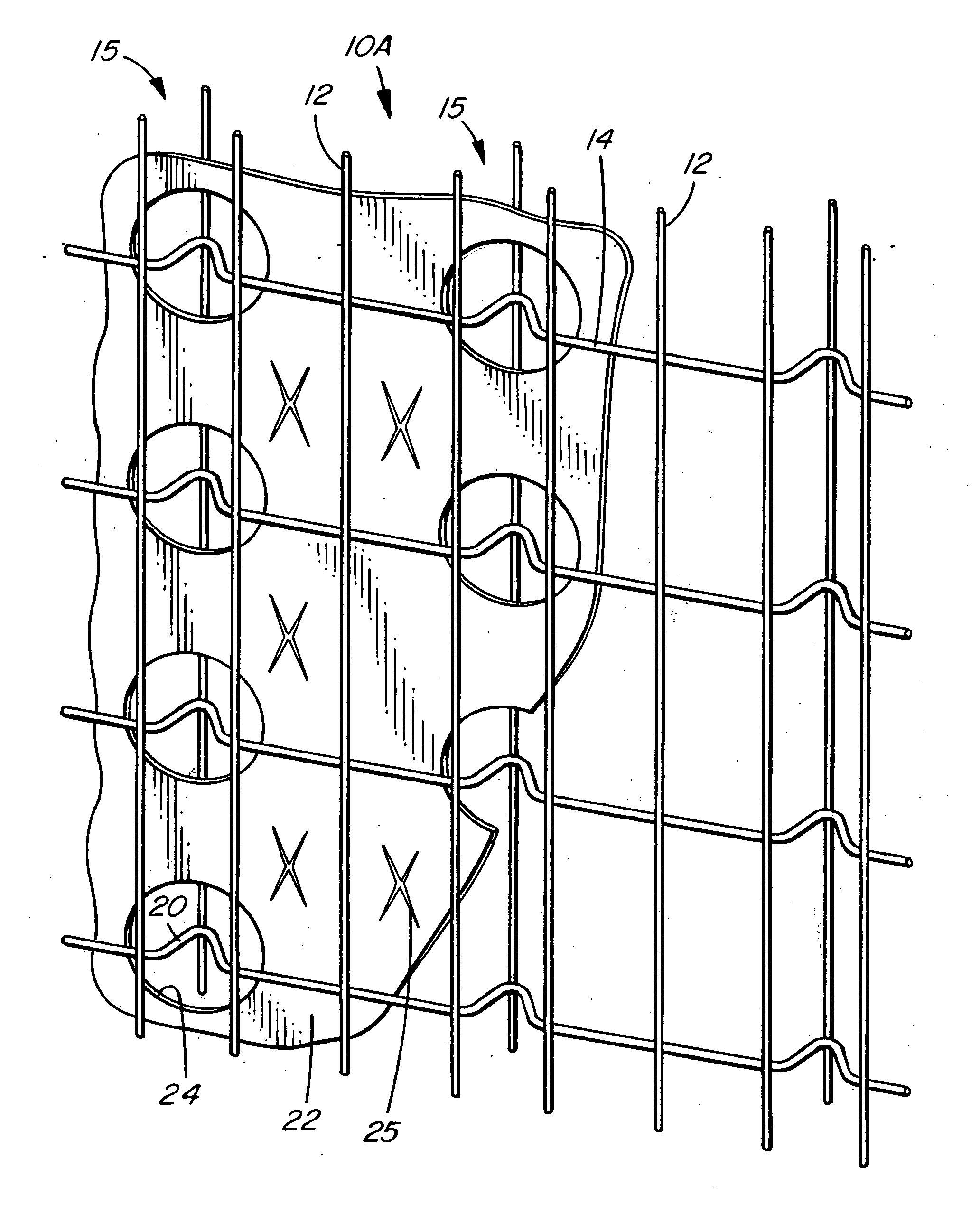 Self-stiffened welded wire lath assembly