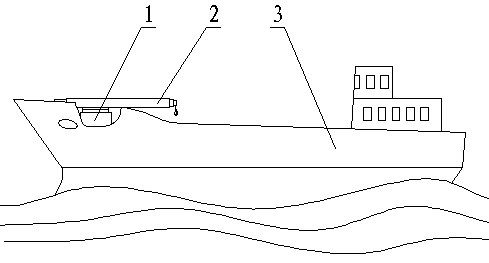 Double-telescopic self-balancing tower crane for cargo ship