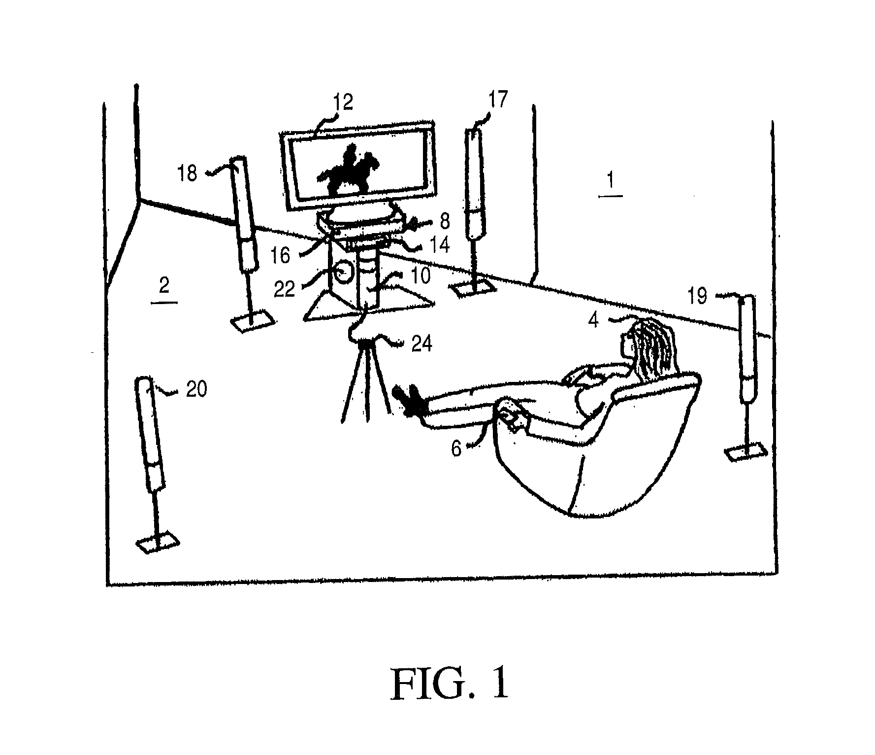 Multi-channel loudspeaker enclosure with laterally projecting wings and method for orienting and driving multiple loudspeakers