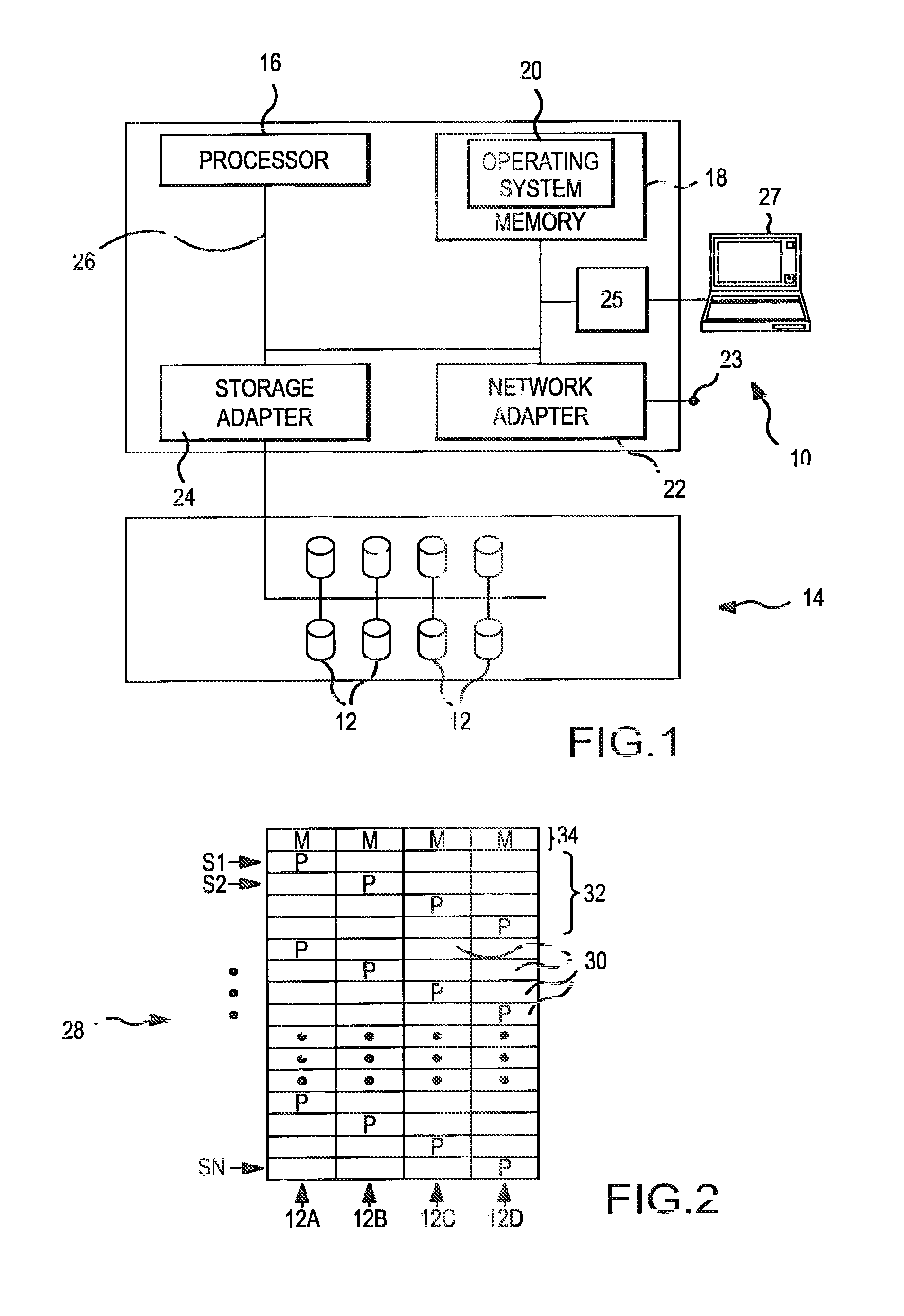 Dynamic load balancing of distributed parity in a raid array