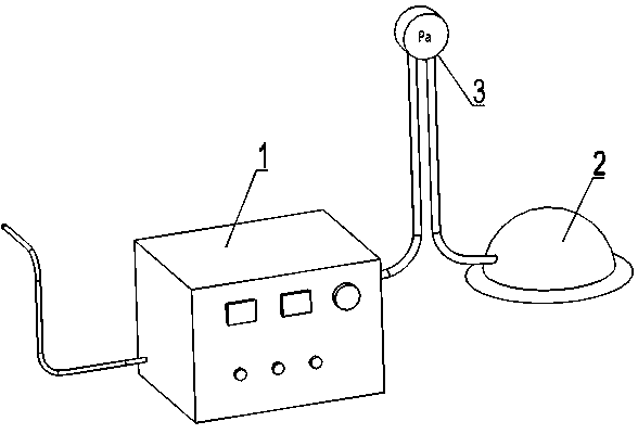 An intermittent negative pressure suction skin expansion device and its application method