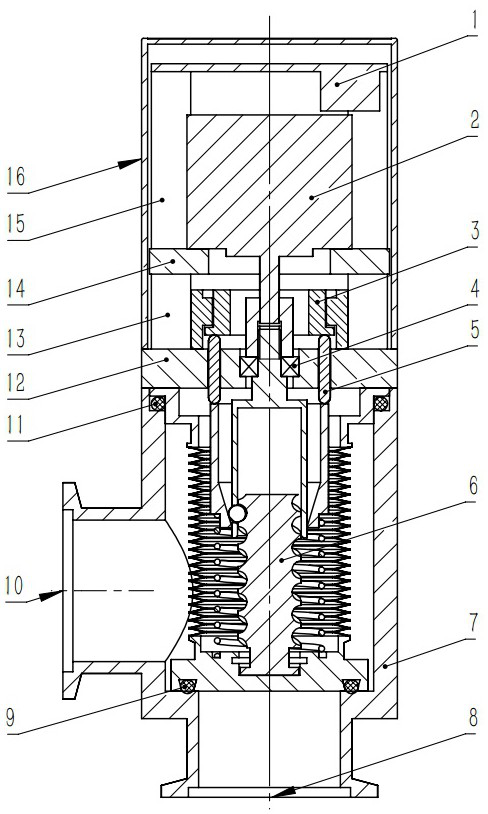 Electric vacuum baffle valve and vacuum equipment with same