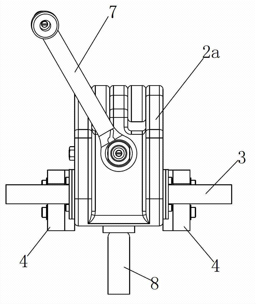 Rapid working clamp of pre-hanging type power distribution line de-icing engaged line