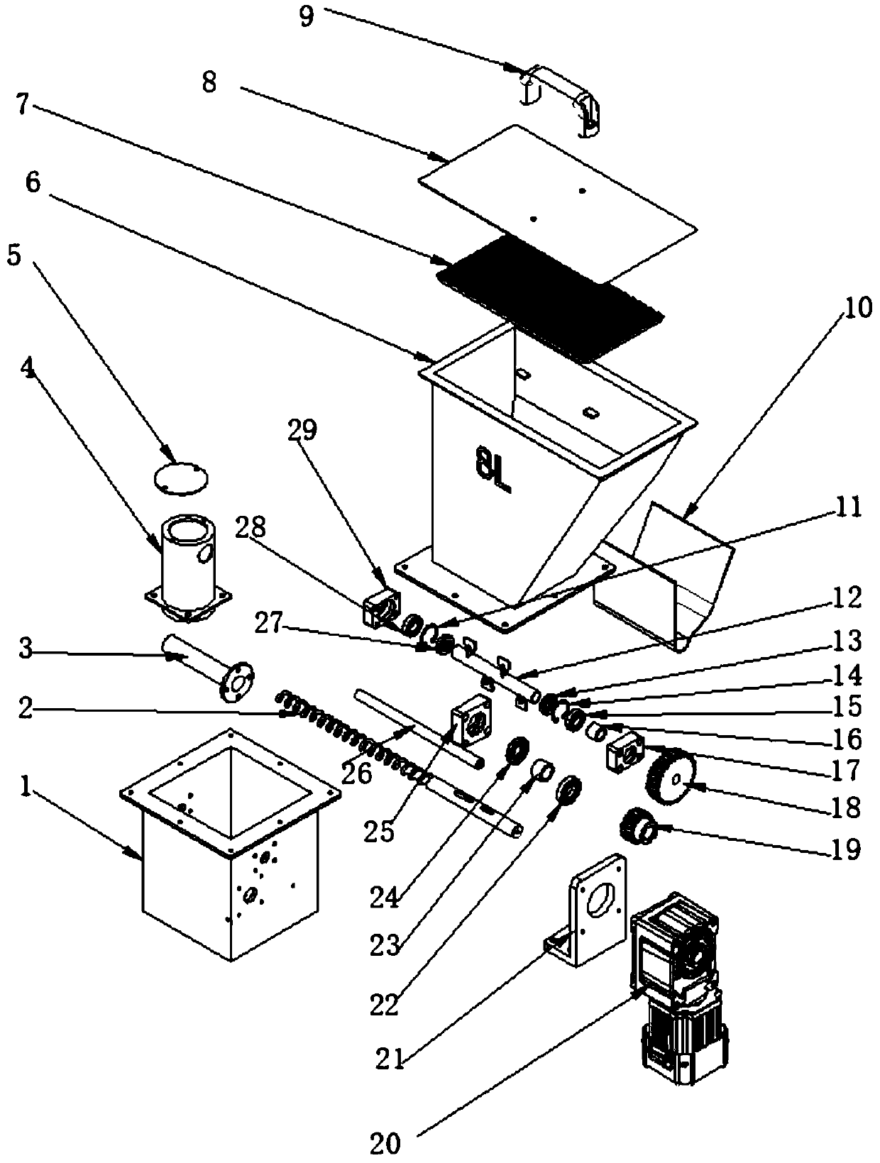 Sand adding mechanism for sand-blasting machine