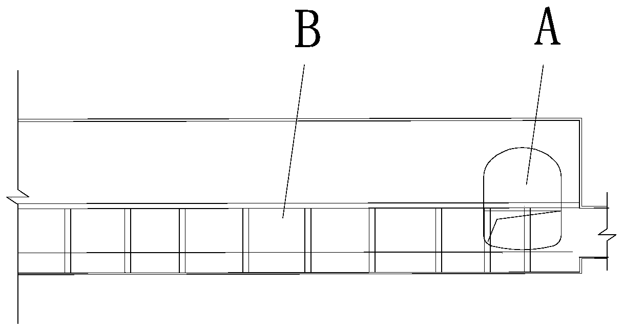 Excavation construction method of dark first and then bright in underground station