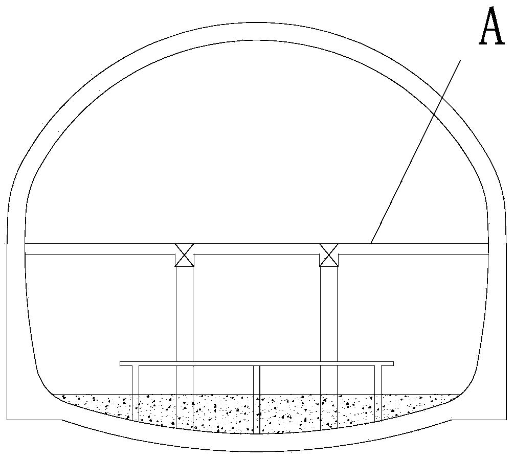 Excavation construction method of dark first and then bright in underground station