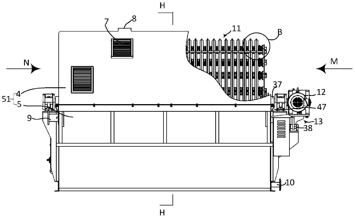 High-concentration organic wastewater treatment system and method