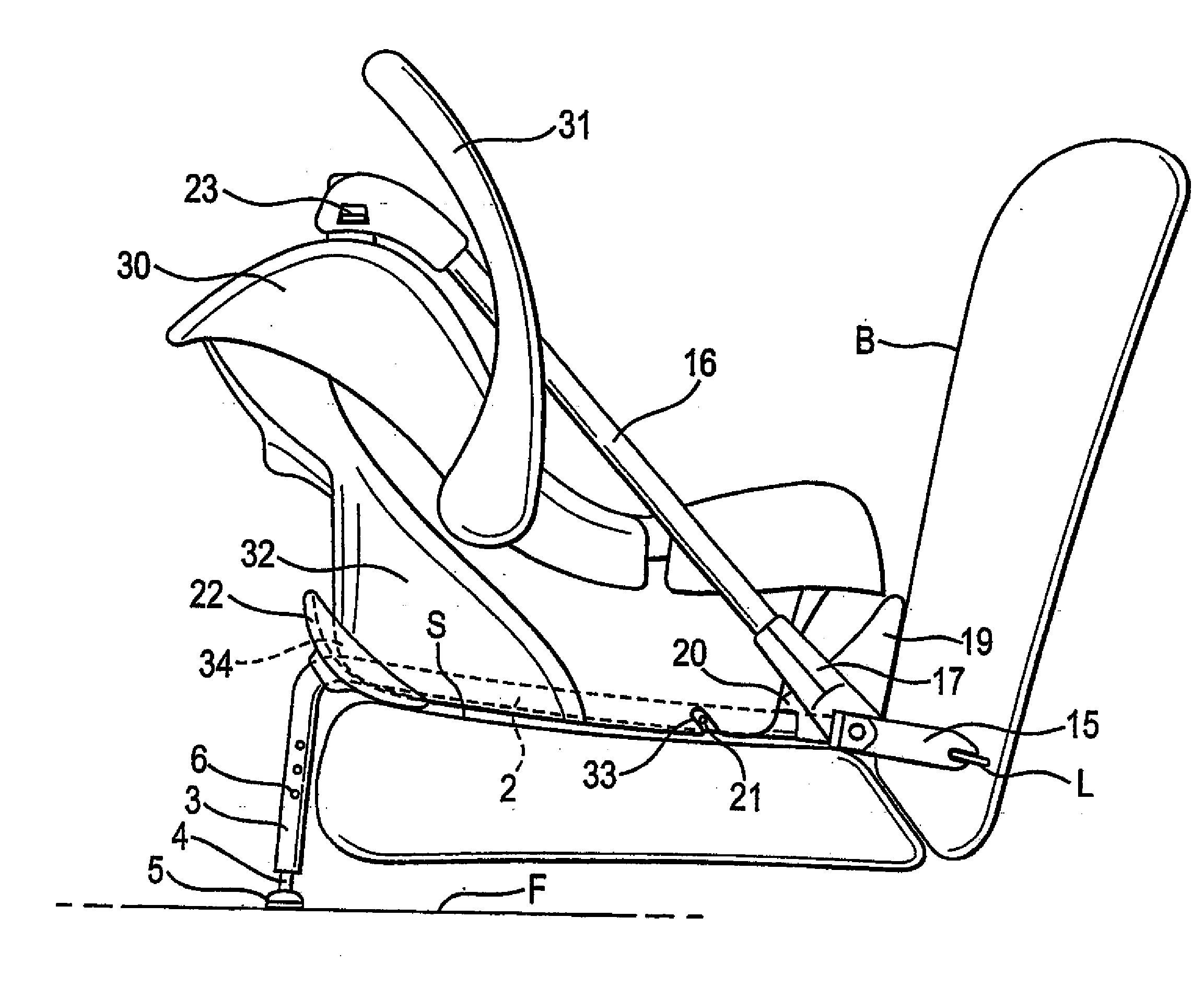 Base for a Child Safety Seat