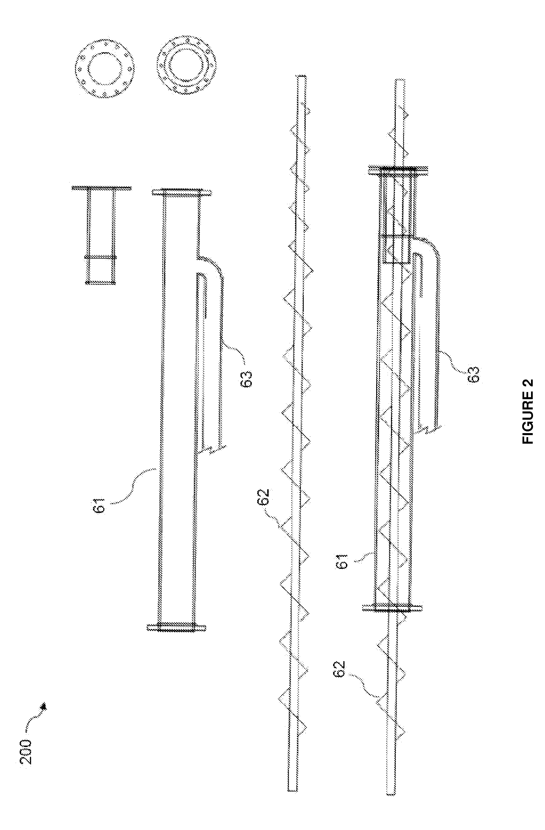 Process and device for devolatizing feedstock