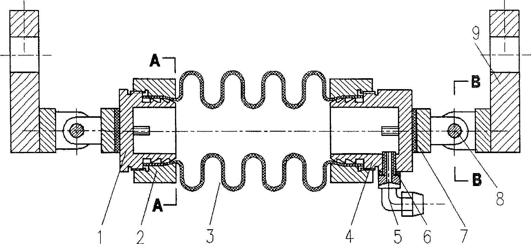 Bending joint driven by linear expansion artificial muscle