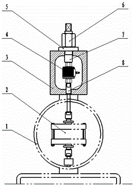 Constant load stress corrosion test device with load sensor