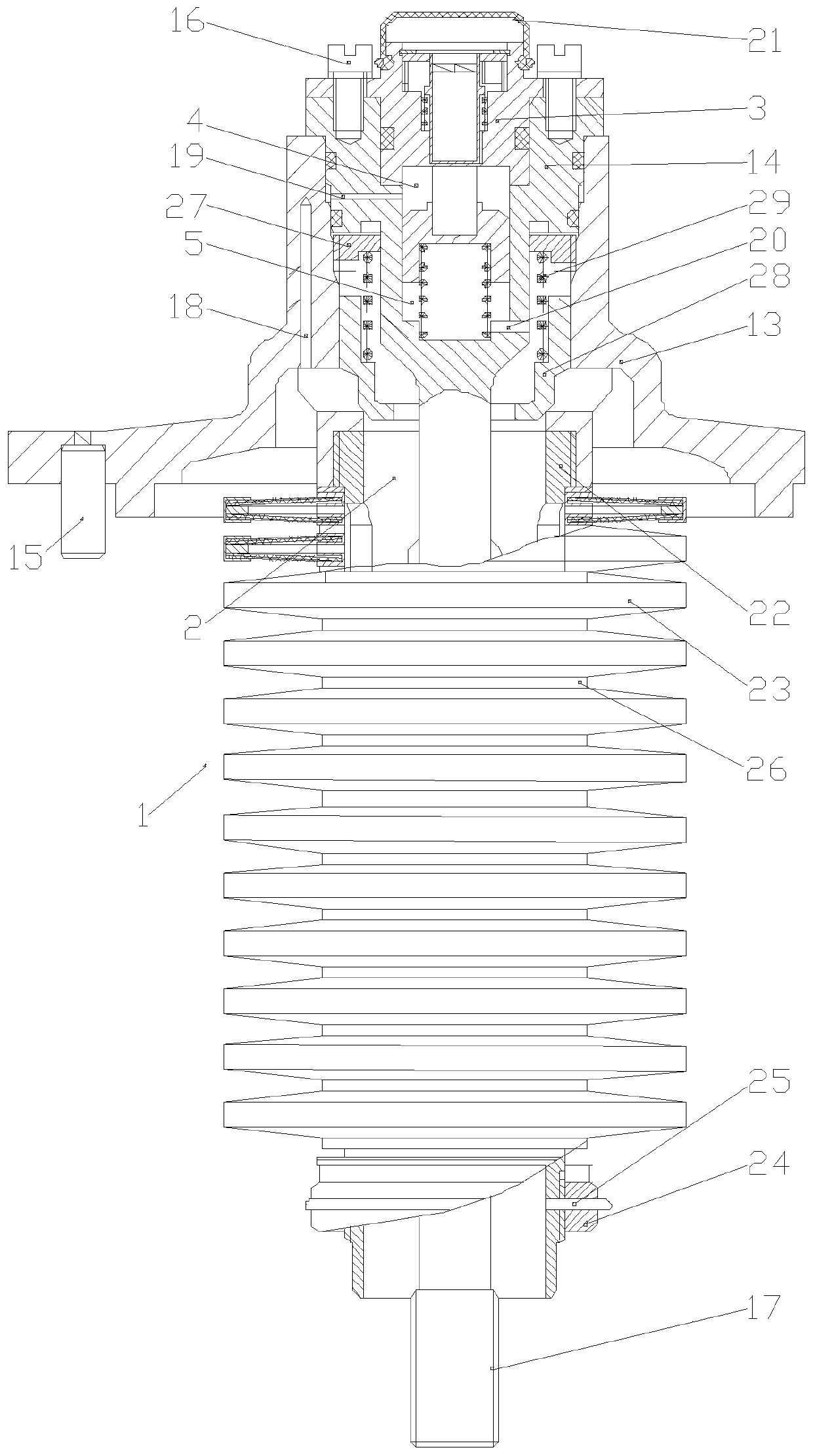 Lubricating oil filter for aeroengine