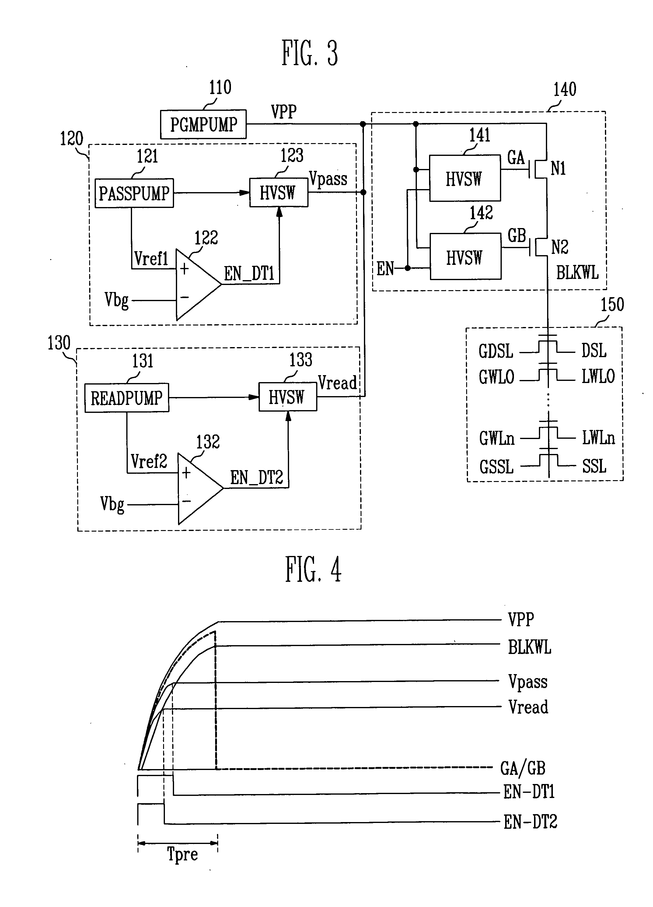 Block word line precharge circuit of flash memory device