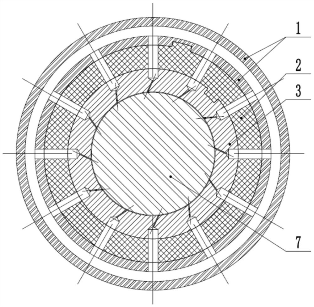 A static pressure type radial gas bearing structure