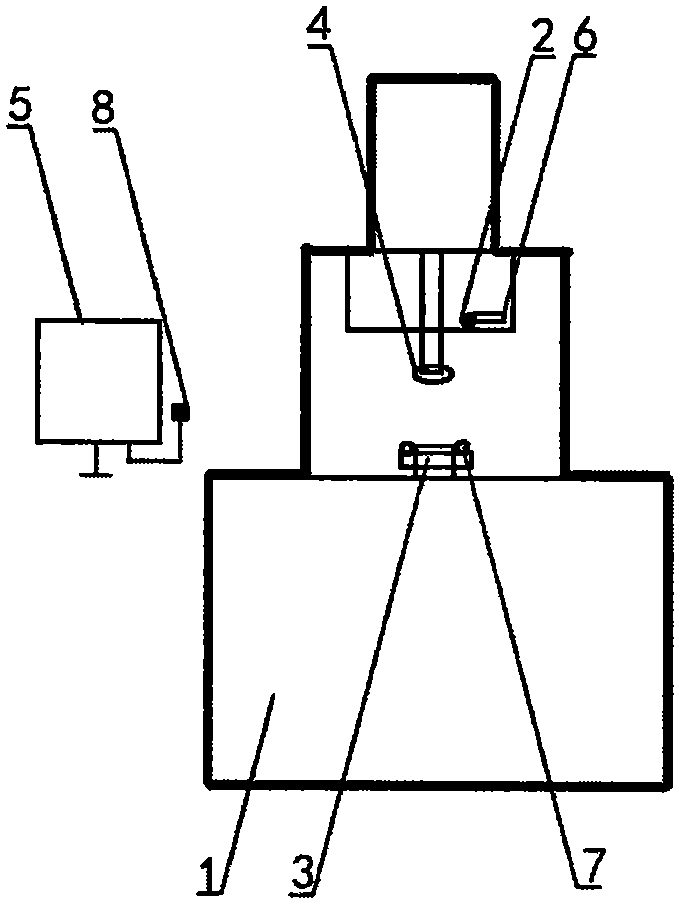 Four-column hydraulic press die center positioning and fixing auxiliary module