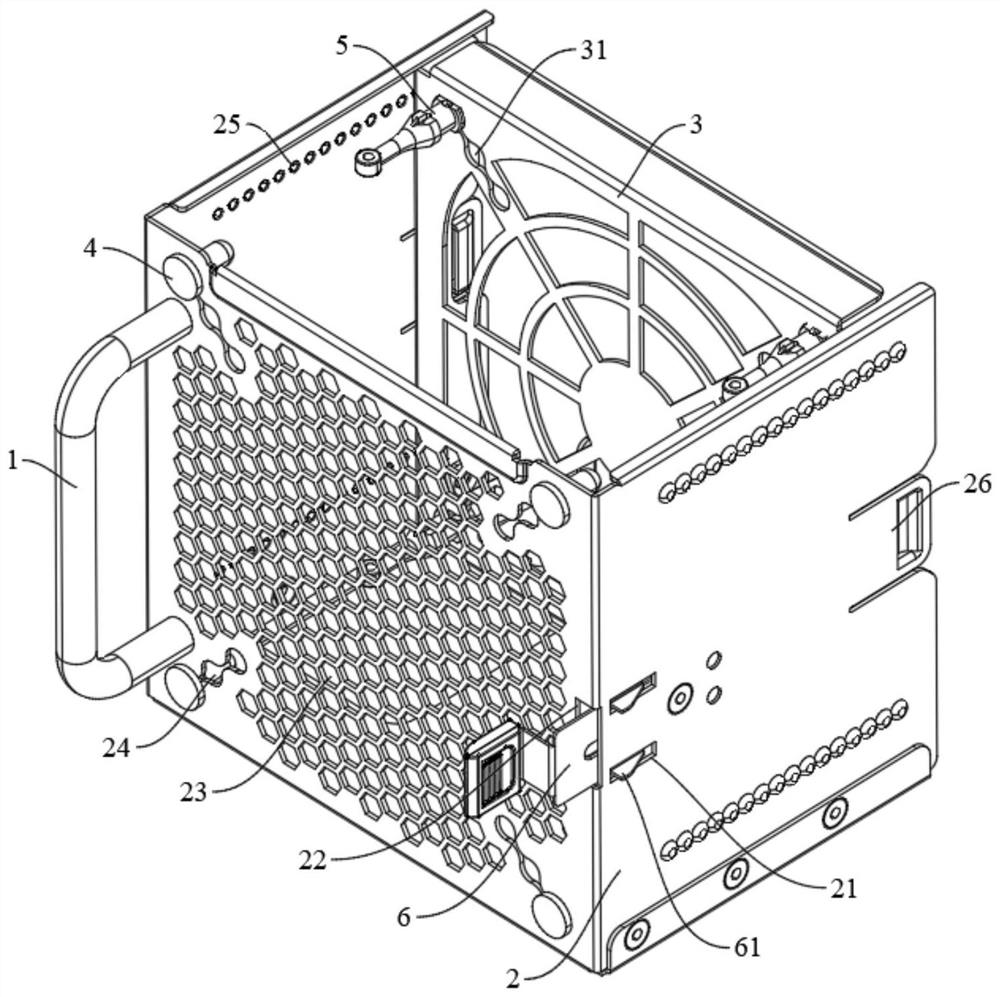 Frame body compatible with multi-size server fans and server fan module