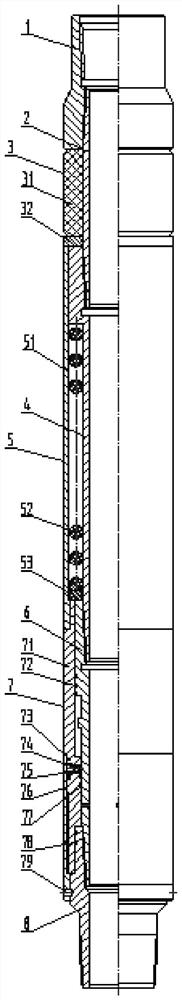 Unthrottled self-service deblocking two-layer fracturing string and fracturing method thereof