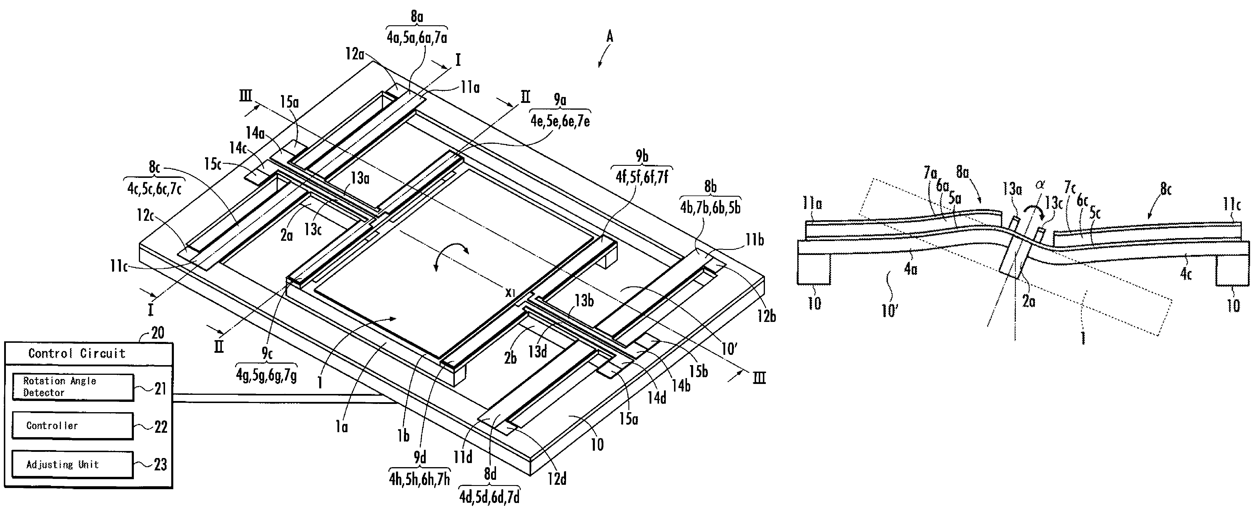 Optical deflector