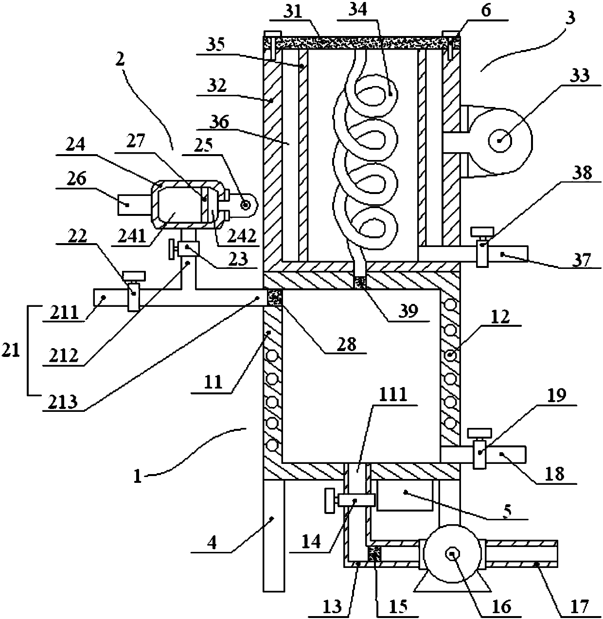 Domestic air purification device