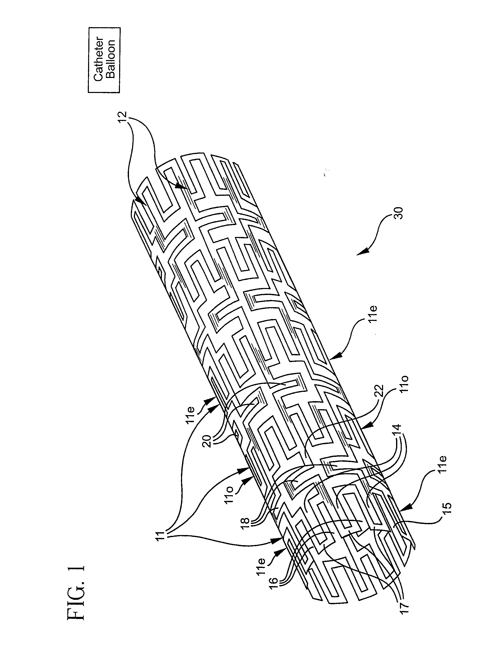 Flexible expandable stent