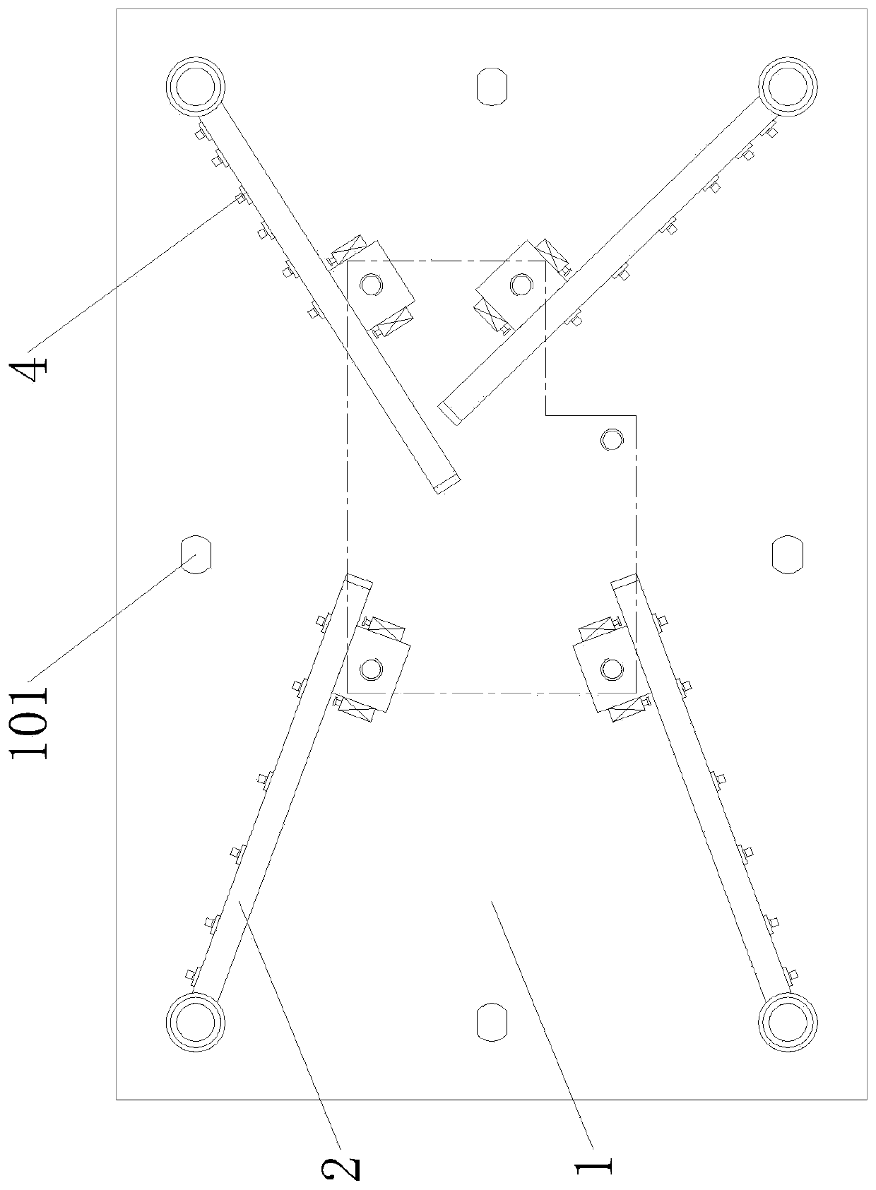 A pcb board fixing device for a small mounter