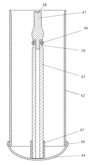 Toy trench mortar as well as cannonball and pressure spring barrel thereof