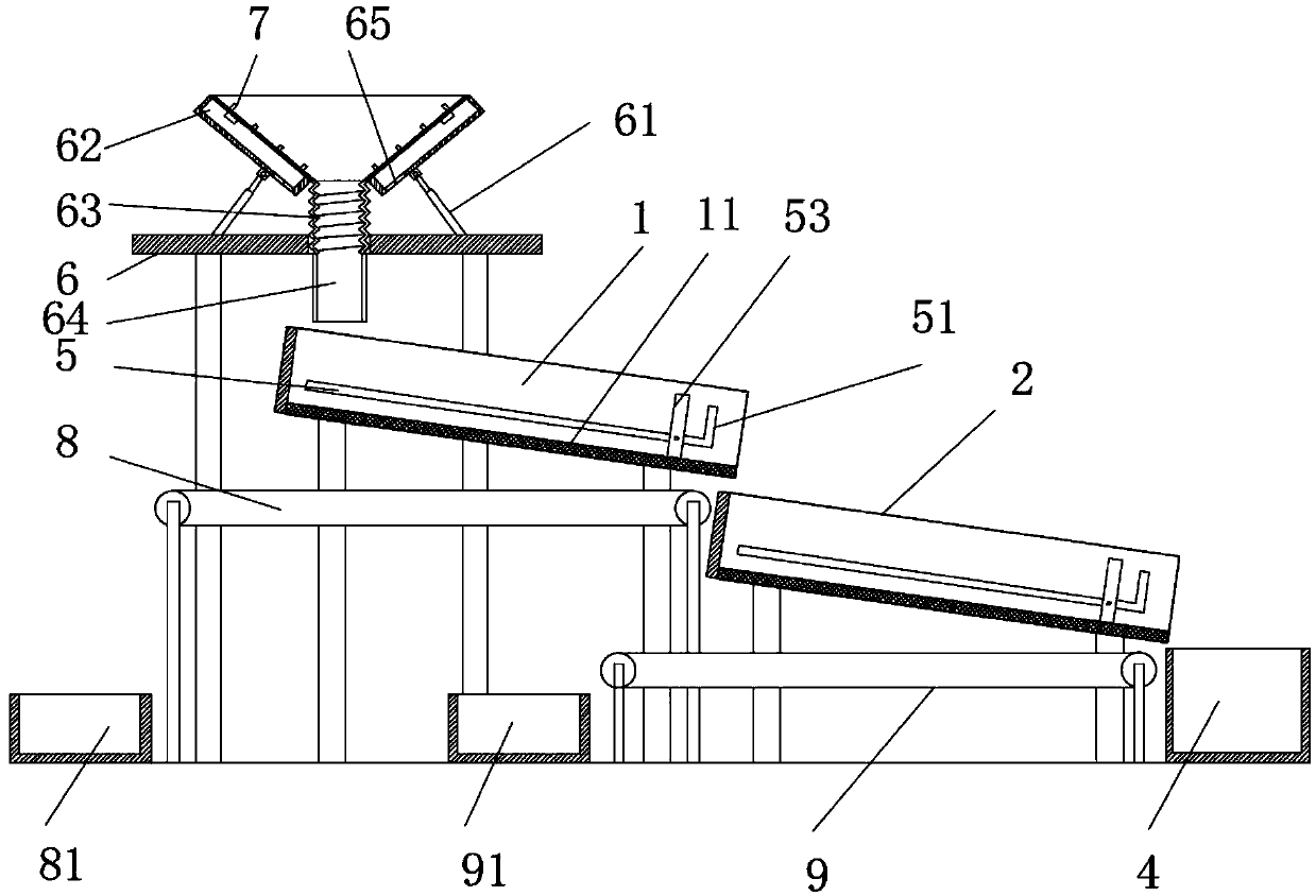 Plastic particle screening device