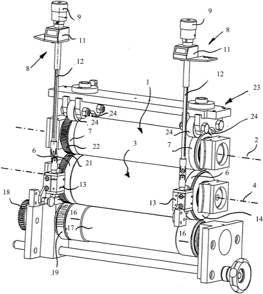 Device for rotation punching