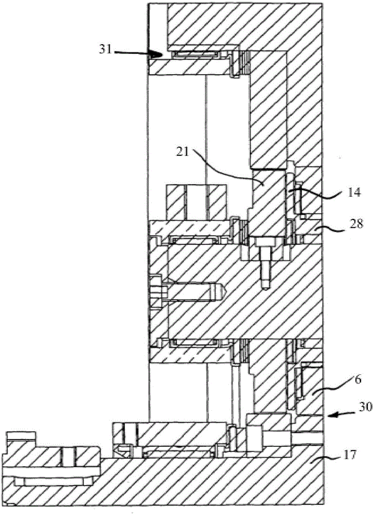 Device for rotation punching