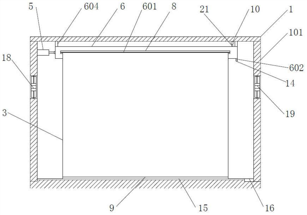 A fruiting room for three-dimensional planting of Pleurotus eryngii factory-packed in bags