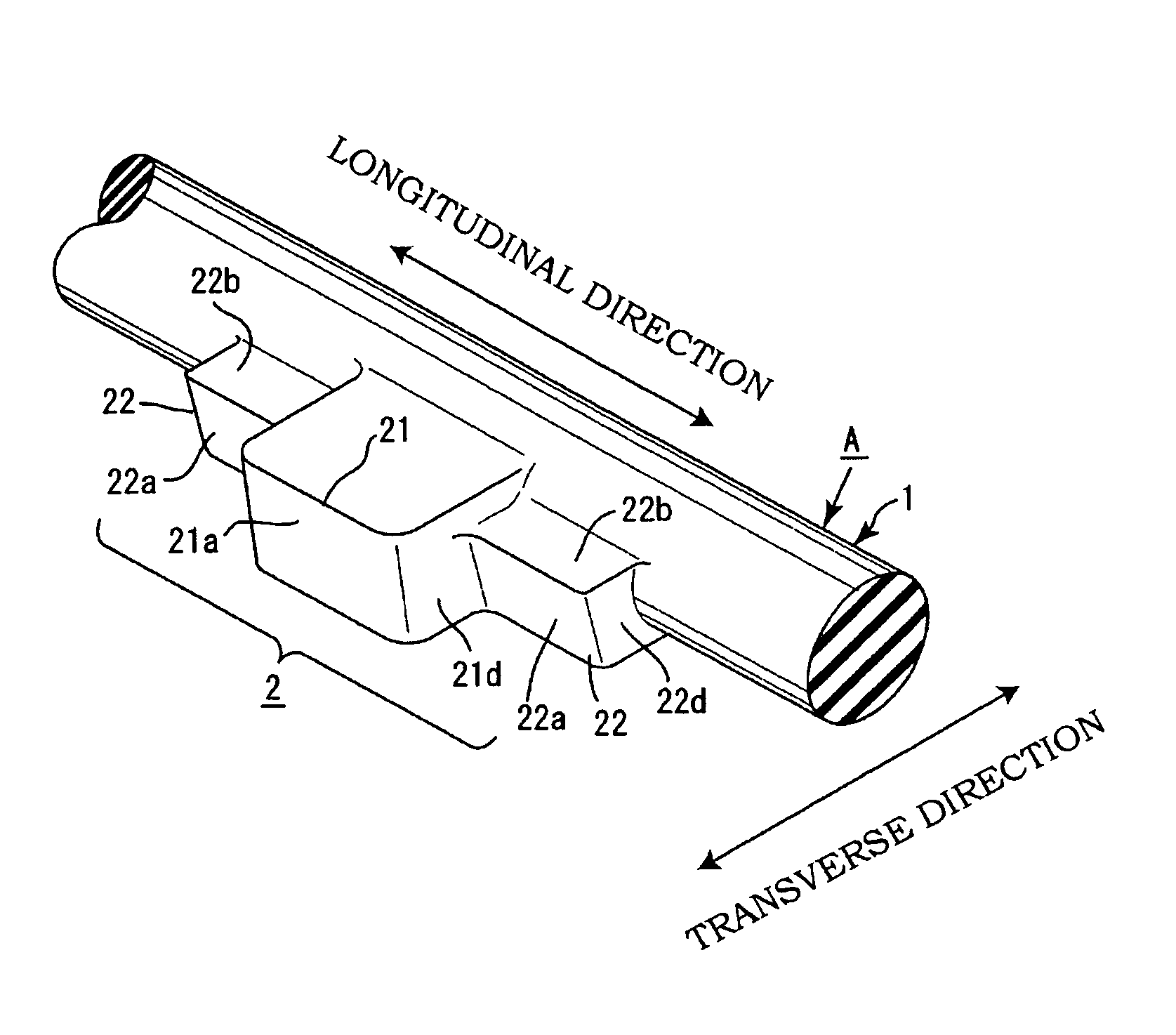 Packing material fitting structure