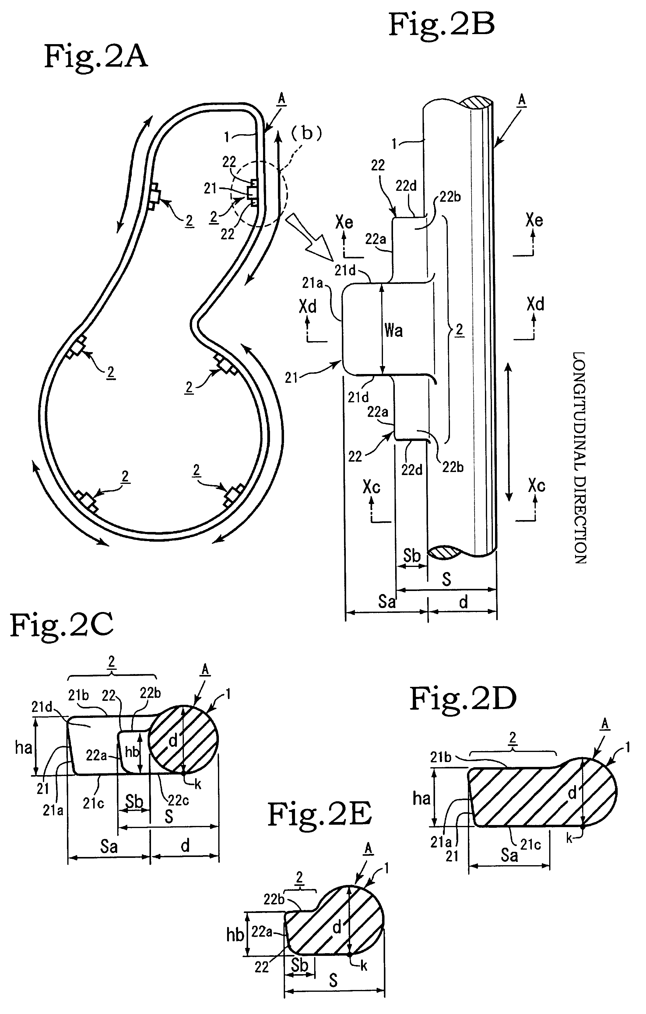 Packing material fitting structure