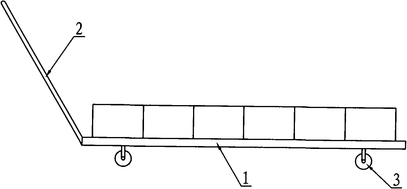 Damping silicon wafer process shifting trolley