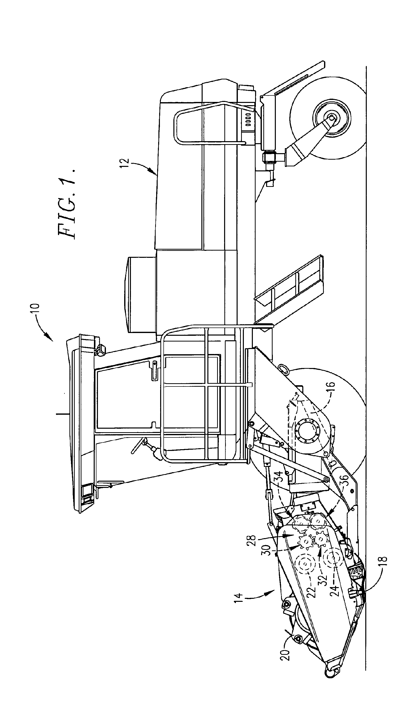 Crop harvester having metal conditioner rolls with herringbone rib pattern