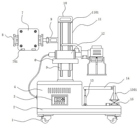 Movable laser marking machine convenient to assemble