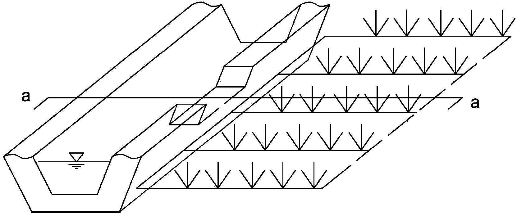 Metering device and measuring method capable of accurately measuring irrigation water quantity in field