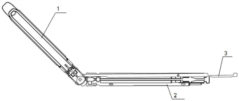 Linear cutting anastomat under bendable endoscope and assembly of linear cutting anastomat