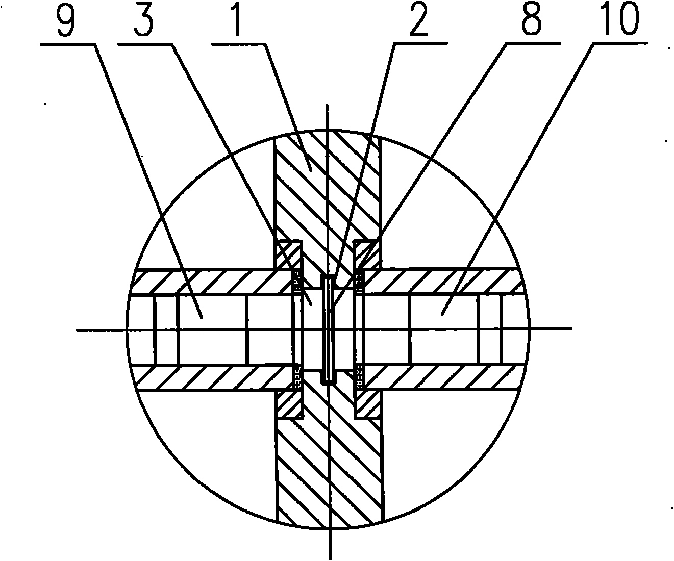 Flame path partitioning structure between oven chambers of open type anode roasting oven